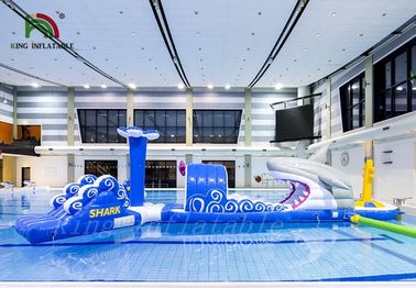 Shark Mini Blue Blow Up Water Park / Inflatable Multiplay Course dla dzieci