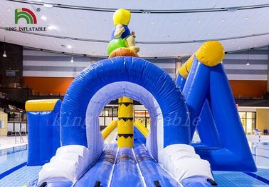 Nadmuchiwane parki wodne Blue / Yellow Boy Surfing Trwały PCW