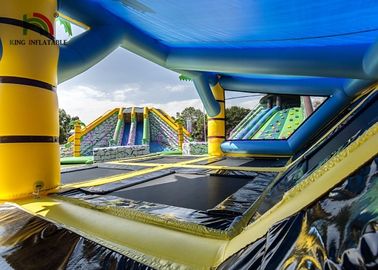 Multiplay Combo Playground Inflatable Amusement Park Bright Color Trwałe