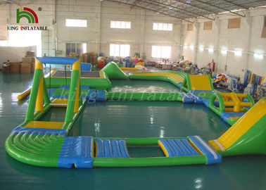 Kolorowe Blow Up Water Parks / Outdoor Inflatable Water Park for Kids