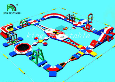 Kolorowe Blow Up Water Parks / Outdoor Inflatable Water Park for Kids