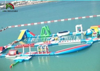 Kolorowe Blow Up Water Parks / Outdoor Inflatable Water Park for Kids