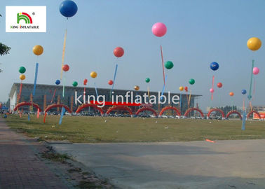 Nadmuchiwane czerwone produkty reklamowe PVC o średnicy 3 m / gigantyczne balony reklamowe