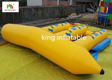 Dostosowane 6 miejsc nadmuchiwane łodzie sportowe Fly Fly dla dorosłych Yellow PVC