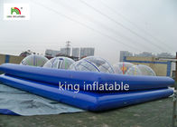 Komercyjny niebieski nadmuchiwany basen dla dorosłych 1,3 m wysoki czynsz