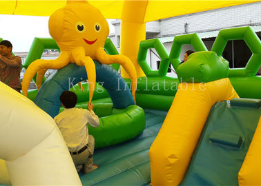 0,55 PVC Bramkarz Bouncer Castle Outdoor Inflatable Amusement Park