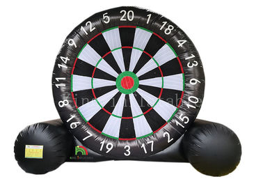 5 m * 4 m Air Black Inflatable Soccer Games For Training Player UL EN71