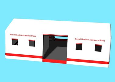 Izoluj plandekę PCV 0,65 mm nadmuchiwany namiot szpitalny