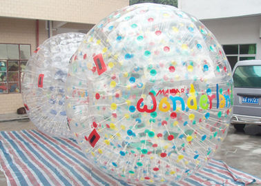 Kolorowe PVC Nadmuchiwane Zorb Ball / Nadmuchiwane Rolling Ball dla dzieci Miłej zabawy