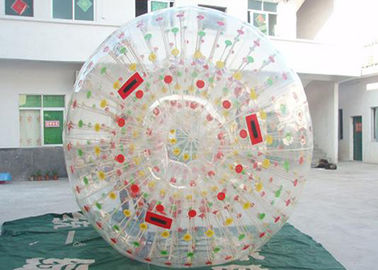 Trwała dmuchana piłka Zorb Ball / Bubble Grass z kolorowymi pierścieniami D dla Grasslot