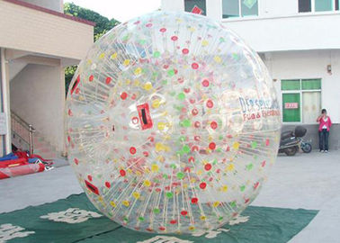 Trwała dmuchana piłka Zorb Ball / Bubble Grass z kolorowymi pierścieniami D dla Grasslot
