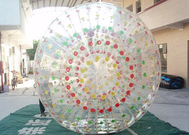 Trwała dmuchana piłka Zorb Ball / Bubble Grass z kolorowymi pierścieniami D dla Grasslot