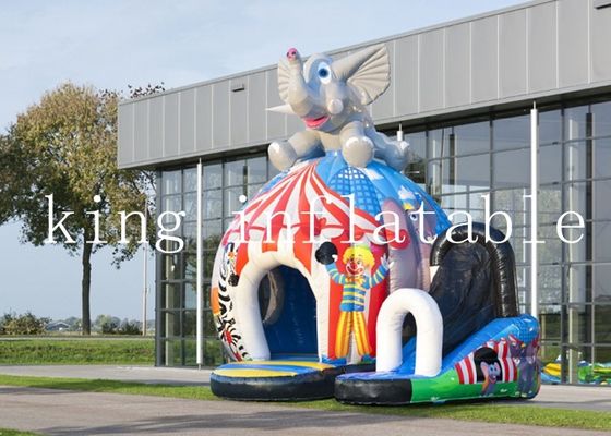 0.55MM plandeka z PCV cyrkowego słonia nadmuchiwane zamki do skakania