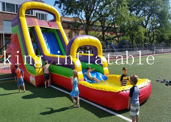 Czterokrotne szycie Rainbow Theme Zjeżdżalnia wodna PVC dla dzieci