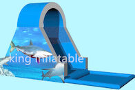 Nadmuchiwana zjeżdżalnia wodna o wymiarach 8,5 m na 3 m z pełnym nadrukiem motyw rekina