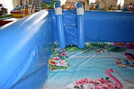 Kids Party Niestandardowy nadmuchiwany basen z drabiną i kolorowym dnem z nadrukiem