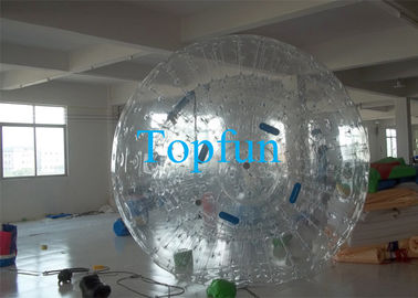 0.8mm / 1.0mm PVC Nadmuchiwane Zorb Ball Z Zorbing Ramp For Funny Rolling
