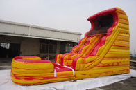 Niestandardowa nadmuchiwana zjeżdżalnia wodna w kolorze lodu z basenem dla dzieci / wypożyczalnia