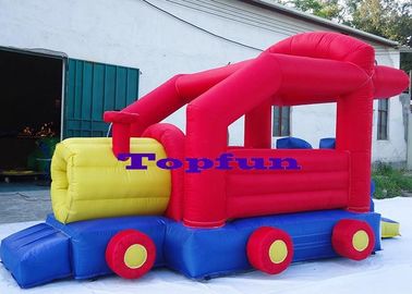 Tanie tkaniny 6.5m nadmuchiwane ciężarówki komercyjne domy Bounce do użytku rodzinnego