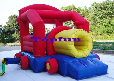 Tanie tkaniny 6.5m nadmuchiwane ciężarówki komercyjne domy Bounce do użytku rodzinnego