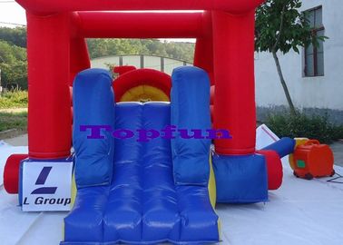 Tanie tkaniny 6.5m nadmuchiwane ciężarówki komercyjne domy Bounce do użytku rodzinnego