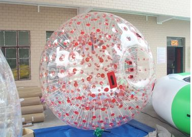 Czerwony kolor Giant Inflatable Sport Zorb Ball Piłka Human Chomik z kolorowym D-ringiem