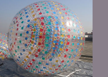 Color Dot Inflatable Zorb Ball Human Hamster Rolling ball Z kolorowym D-ringiem