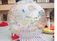 Wyczyść PVC Nadmuchiwane Zorb Ball High-frequency Roller Zorbing Ball On Land