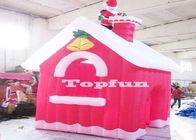 Mini Wesołych Świąt Nadmuchiwane Czerwone Domy Dekoracji Santa Claus Xmas