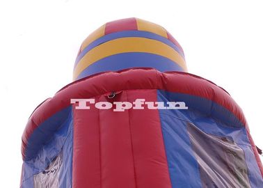 Dostosuj 10 m wysokości rakiet nadmuchiwany zamek do skakania Bouncer Tower gry na świeżym powietrzu