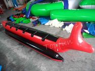 Ekscytujące PlatoTowable Inflatable Red Shark Boat do gier wodnych z