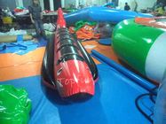 Ekscytujące PlatoTowable Inflatable Red Shark Boat do gier wodnych z
