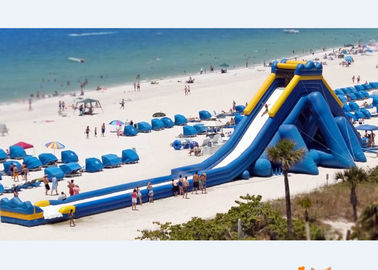 53,3 m Long Hippo Water Slide Games Nadmuchiwana najdłuższa zjeżdżalnia na plażę