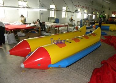 8 Person Dostosowane ciągnione Banana Boat 0,9 mm PVC do parku wodnego