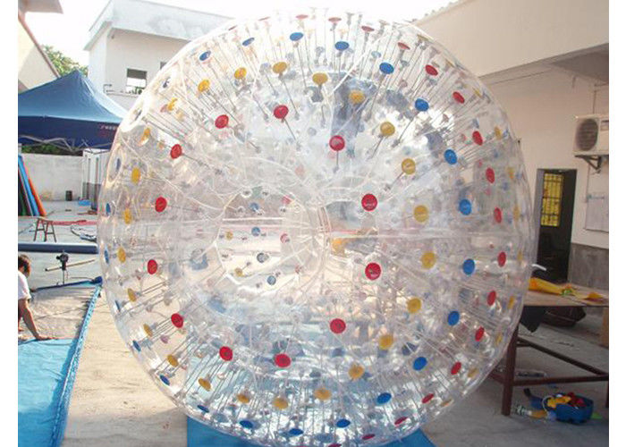 Kolorowe PVC Nadmuchiwane Zorb Ball / Nadmuchiwane Rolling Ball dla dzieci Miłej zabawy
