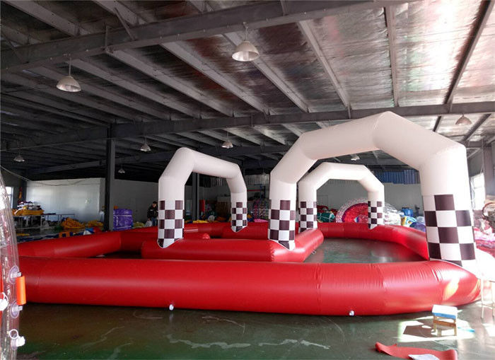 Outdoor Large Kids Adult Inflatable Car Race Course