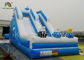 Blue Crazy Fun Surf Inflatable Dry Slide With Digital Printing , Inflatable Dry Slide
